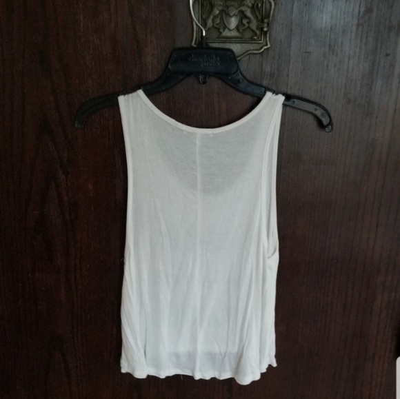 White Graphic Tank - Picture 3 of 3